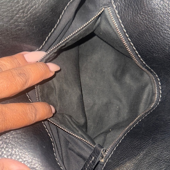 Chloe Black Leather Tote with Gold Accents - Picture 7 of 14